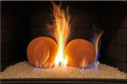 Fossil colored Fire Terracotta Fireball