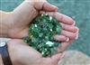 1/4" inch Dark Emerald green fireglass