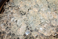 3/8" Clear Chunky Fireglass