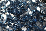 V Blue Chunky fireglass