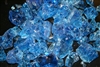 Light bright blue fire crystals