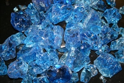 Light bright blue fire crystals