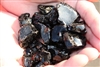 Dark black fire crystals