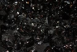 Dark black fire crystals