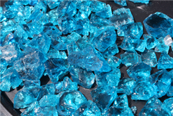 Crystal clear blue fire crystal