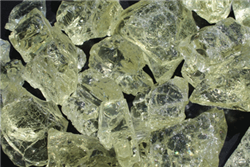 Light pale yellow fire crystal for fire pits