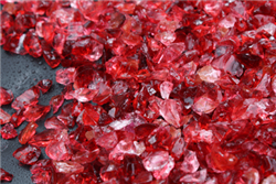Strawberry colored Fire Crystal Toppers
