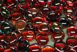 Dark Red Pearlized fire crystals
