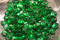 Frosted Green drop fire crystals