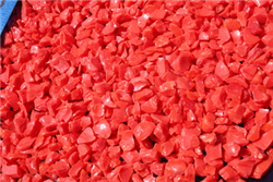 Vivid Red Orange colored fire stones