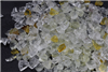 Light pale yellow with clear fire crystal for fire pits