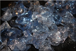 Large light blue fire crystals