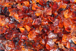 Rich Orange Colored Fire Crystal Toppers