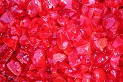 Vibrant Red colored chunky fire stones
