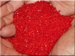 small red fire crystals