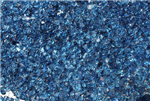 small blue granular fire crystals