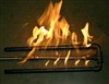 Double steel pipe fireplace burner