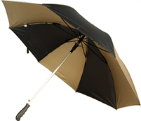 56" Arc Black/Gold Auto Open Umbrella | 1308