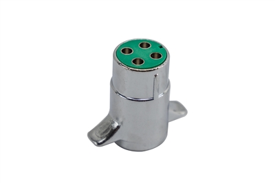 4-pole Trailer Electrical Plug - Chrome