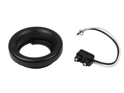 2" Rubber Light Grommet with Pigtail