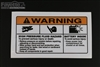 Battery Warning Decal