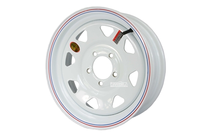 15" White Spoke Rim 5-lug on 5"