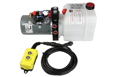 KTI Dual Action Hydraulic Pump with Remote - 3 qt Tank