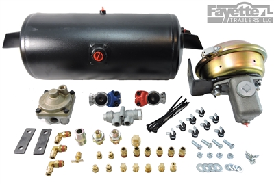 Trailer Air to Hydraulic Disc Brake Conversion Kit - 1,600 PSI