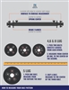 Built to Order Fayette MFG. 6,000 or 7,000 lb. Trailer Axle w/ Spindles Only    -4" Drop