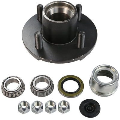 2,000 lb 4 Bolt on 4" Idler Hub Complete Kit