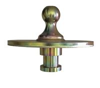 Popup Zinc Coated King Pin to Gooseneck Ball Adapter - 30,000 lbs. Rating