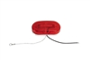 Oval 6D LED Clearance Marker Light with Reflector -Red