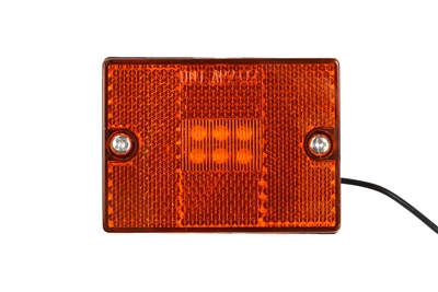 Amber LED Clearance Marker Light with Reflector