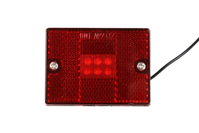 Red LED Clearance Marker Light with Reflector