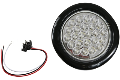 4" LED Round Back-Up Light - Clear