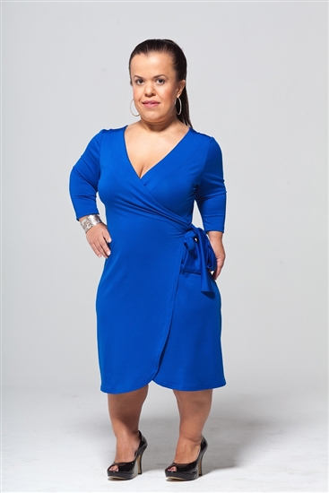 Royal Blue Wrap Dress