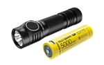 NITECORE E4K 4400 Lumen EDC Flashlight with 5000mAh Custom >15A USB-C Rechargeable Battery