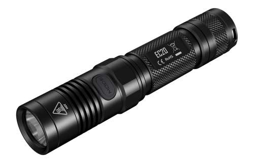Nitecore EC20 242 Yards Compact Cree XM-L2 LED Flashlight- Use 2x CR123A or 18650-960 Lumen