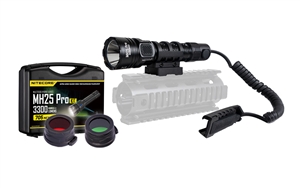 Nitecore MH25 Pro 3300 Lumen Long Throw Rechargeable Hunting Light Kit