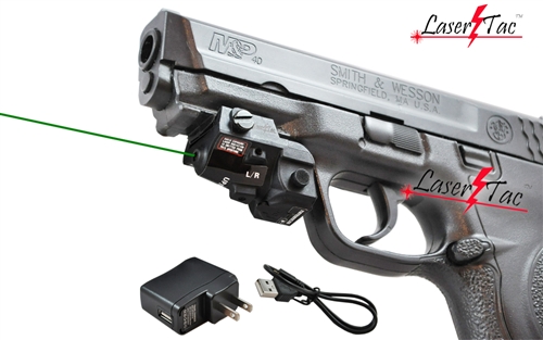 Lasertac GLX-SR Rechargeable Subcompact Green Laser Sight