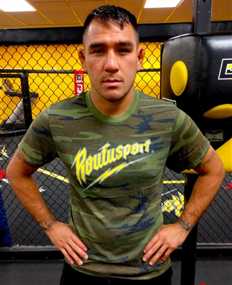 NEW! Roufusport Bolt Camo Tee as worn by Bellator MMA Star Manny "El Matador" Sanchez