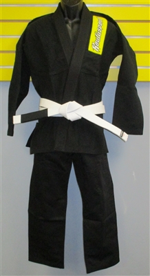 Roufusport Custom Black Gi-INCLUDES FREE WHITE BELT