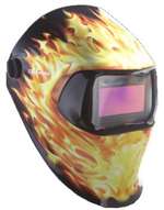 Blazed Welding Helmet With Dark Filter