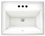 24 Self-Rimming Lavatory Sink 8 Center Townsquare White