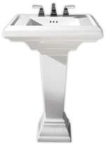24 Townsquare Pedestal Sink Linen