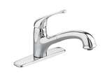Lead Law Compliant 1 Handle Swivel Pullout Kitchen Faucet Stainless Steel 2.2 GPM