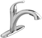 Lead Law Compliant 1 Handle Pullout Kitchen Faucet Chrome 2.2 GPM