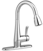 Lead Law Compliant 1 Handle Three Hole PD Kitchen Faucet Stainless Steel 2.2 GPM