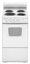 White 20 Electric Standard Clean Free Standing Range