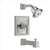 One Hole Metal Lever Tub and Shower Trim Kit Satin 2 GPM